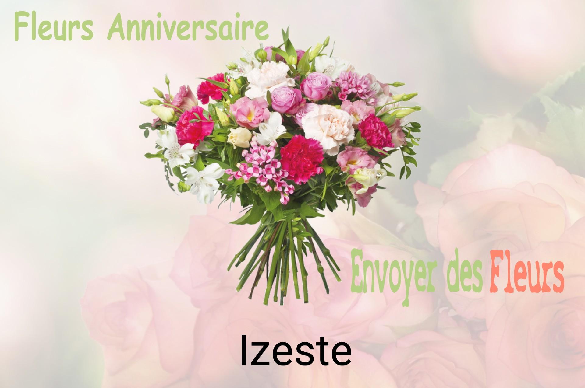 Bouquet de fleurs d’anniversaire livré à Izeste